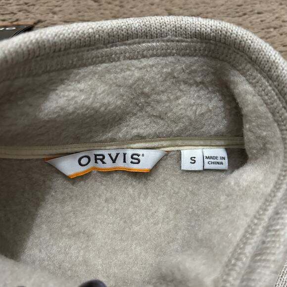 Orvis Full Zip Fleece Vest Women’s Size Small Tan New W Tag - Picture 7 of 9